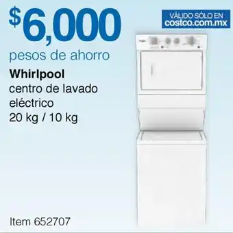 Costco Whirlpool Centro de Lavado Eléctrico 20kg/10kg oferta