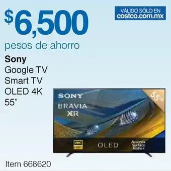 Costco Sony Google TV Smart TV OLED 4K 55" oferta