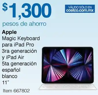 Costco Apple Magic Keyboard para iPad Pro 11" oferta
