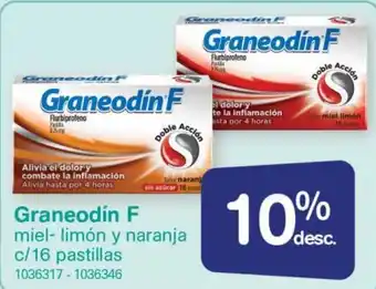 Farmacias Benavides Graneadito F Miel-Limón y Naranja c/16 Pastillas oferta