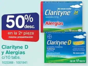 Farmacias Benavides Clarityne D y Alergias c/10 Tabs oferta