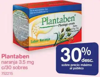 Farmacias Benavides Plantaben Naranja 3,5mg c/30 Sobres oferta