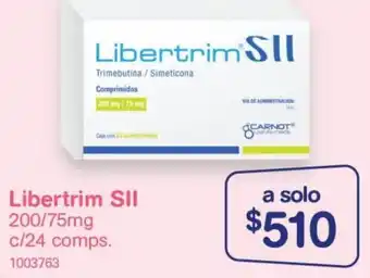 Farmacias Benavides Libertrim SII 200/75mg c/24 comps. oferta