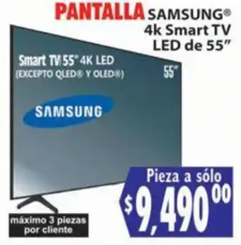 Casa Ley Samsung Smart TV 55" 4K LED oferta