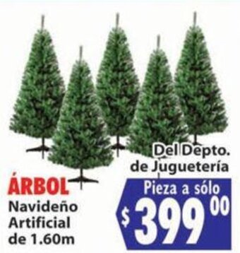 Árbol Navideño Artificial de 1,60m