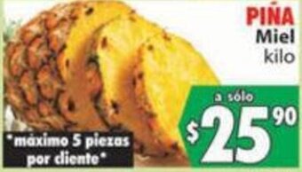 Casa Ley Piña Miel oferta