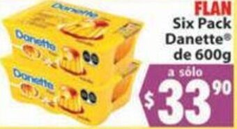 Flan Six Pack Danette de 600g