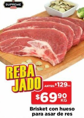 HEB Brisket con Hueso para Asar de Res oferta