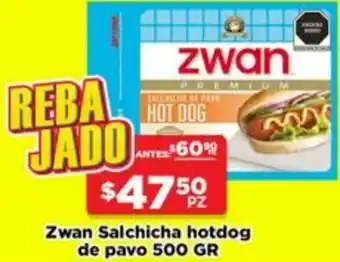 Zwan Salchicha Hotdog de Pavo 500g