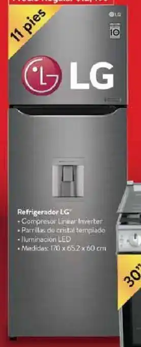 Walmart LG Refrigerador 11 Pies oferta