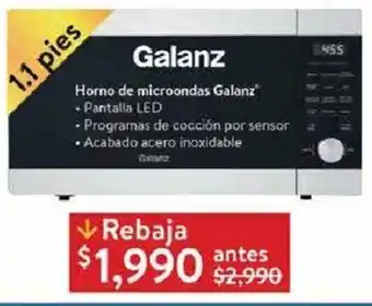 Walmart Galanz Horno de Microondas 1,1 Pies oferta