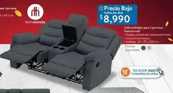 Sofá Reclinable para 2 Personas Hometrends