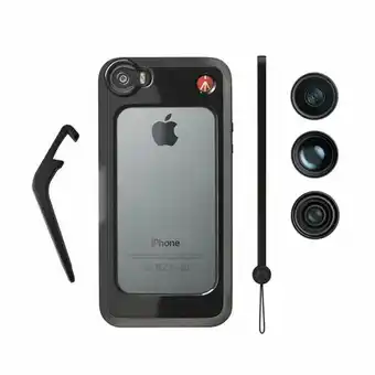 Protector Negro para iPhone 5/5s con 3 Lentes Manfrotto MKOKLYP5S