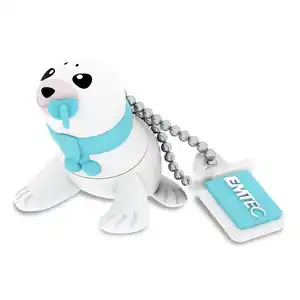 RadioShack Memoria USB Emtec Baby Seal M334 / 16 gb / Blanco con azul oferta