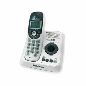RadioShack Teléfono Inalámbrico con Contestador RadioShack CS6124 / Blanco con gris oferta