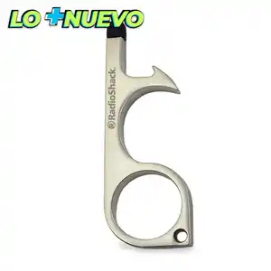 LLAVERO ANTI CONTACTO RADIOSHACK (PLATA/NEGRO)