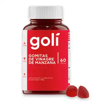 Goli Gomitas de Vinagre de Manzana 2 Frascos de 60 c/u