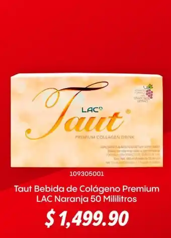 Taut bebida de colágeno premium lac naranja 50 mililitros