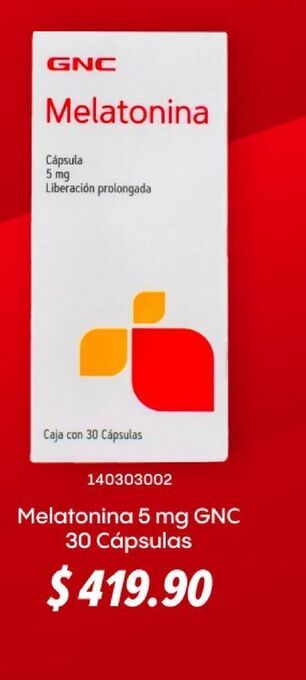 GNC Melatonina 5 mg gnc 30 cápsulas oferta