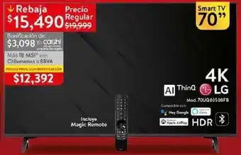 LG ThinQ 4K HDR 70"