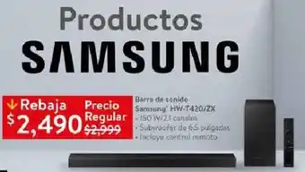 Walmart Samsung Barra de Sonido oferta