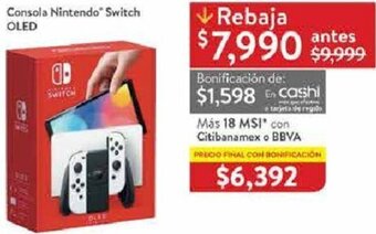 Walmart Consola Nintendo Switch OLED oferta