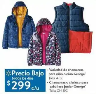 Variedad de Chamarras para Niño o Niña George 4-12