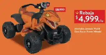 Montable Jurassic World Dino Racer Power Wheels
