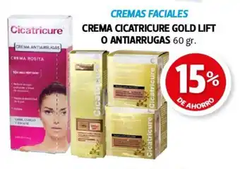 Farmacias Guadalajara Cicatricure Crema Gold Lift o Antiarrugas 60gr oferta