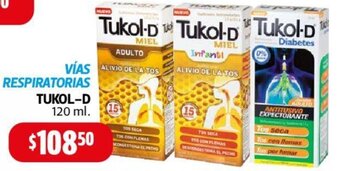Vías Respiratorias Tukol-D 120ml