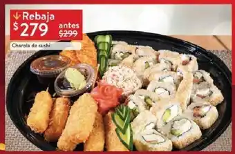 Walmart Charola de sushi oferta