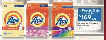 Walmart Ace Variedad de detergente en polvo Ace oferta