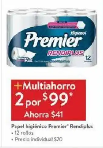 Rendiplus Papel higienico 12 rollos