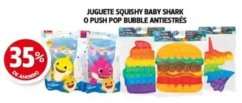 Juguete Squishy Baby Shark o Push Pop Bubble Antiestres