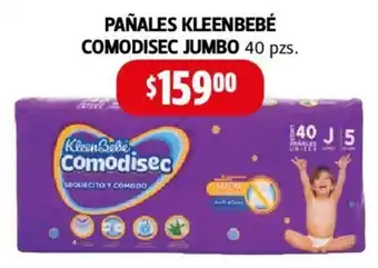 Farmacias Guadalajara Kleenbebe Pañales Comodisec Jumbo 40 pzs oferta