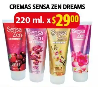 Farmacias Guadalajara Sensa Zen Cremas Dreams 220 ml oferta