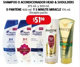 Farmacias Guadalajara Head & Shoulders Shampoo o Acondicionador o Pantene oferta