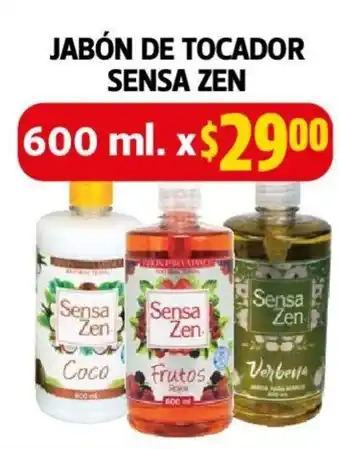 Farmacias Guadalajara Sensa Zen Jabon de Tocador 600 ml oferta