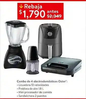 Walmart Combo de 4 electrodomésticos oster oferta