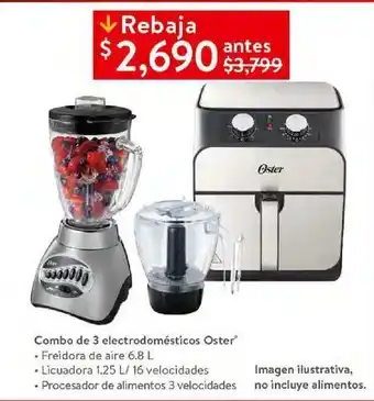Combo de 3 electrodomésticos oster