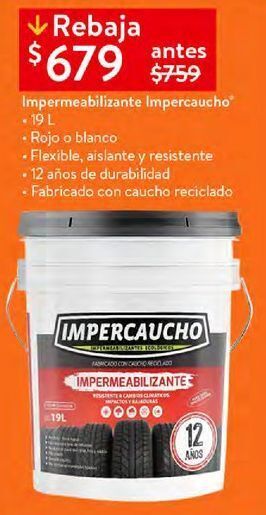 Impermeabilizante impercaucho 19l