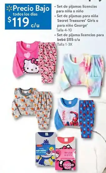 Walmart Set de pijamas oferta