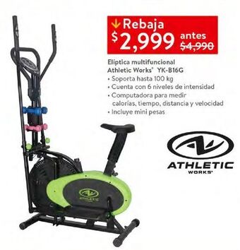 Walmart Elíptica multifuncional athletic works oferta