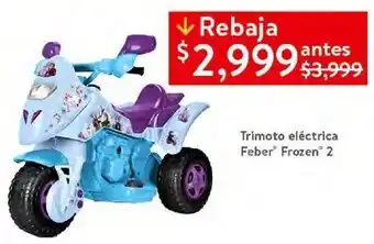 Walmart Trimoto eléctrica feber frozwen oferta