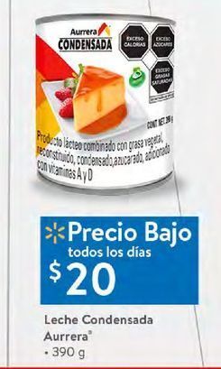 Walmart Leche condensada aurrera 390g oferta