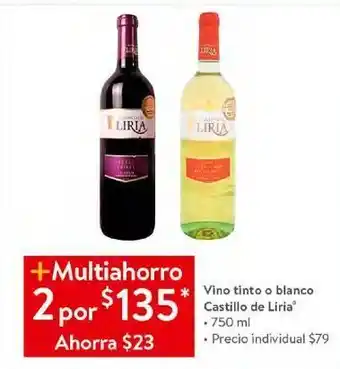 Vino tinto o blanco castillo de liria 750ml x2