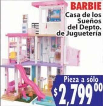 Barbie Casa de Los Sueños del Depto. de Juguetería
