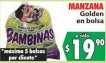 Casa Ley Manzana Golden en Bolsa oferta