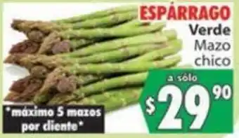 Casa Ley Espárrago Verde Mazo Chico oferta