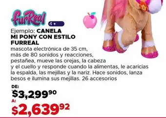 Canela mi pony con estilo furreal